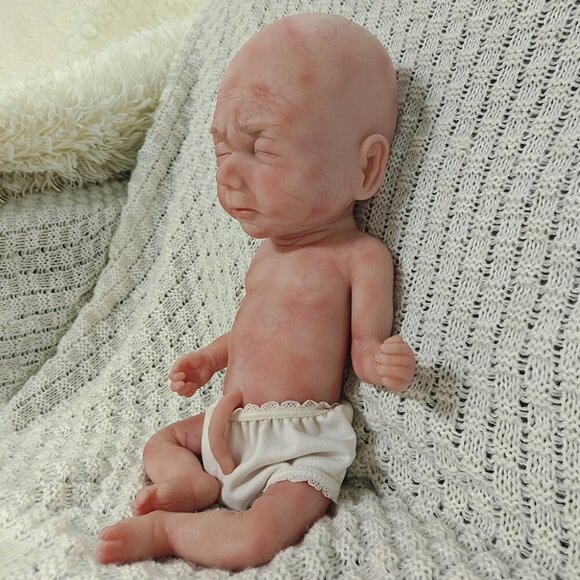 40cm Sleeping Preemie 3.63lbs Newborn Boy Platinum Silicone Reborn Baby Dolls US - Picture 7 of 12